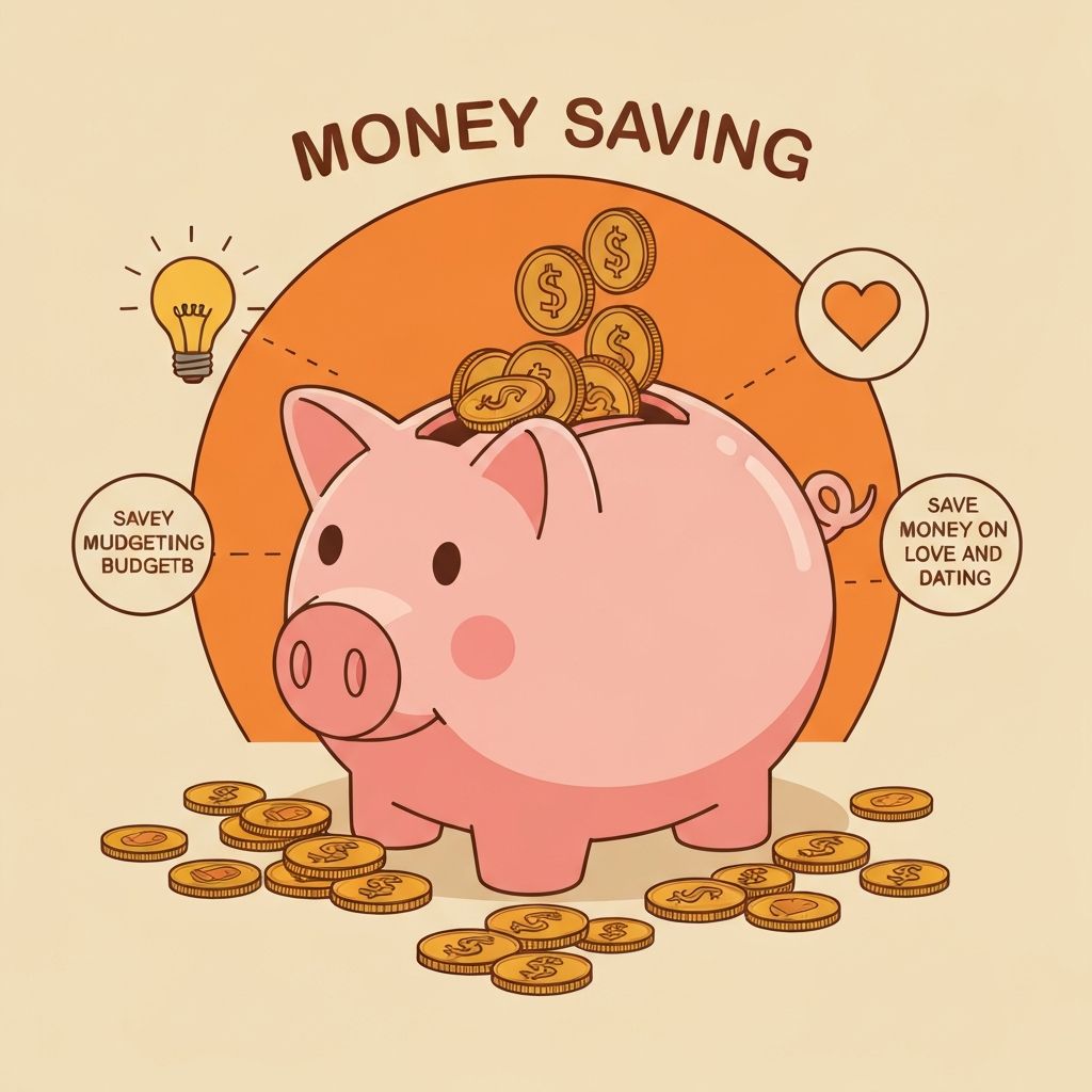 Money saving concept with piggy bank and coins